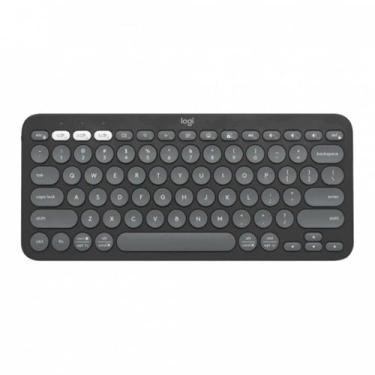 Imagem de Teclado Sem Fio Logitech, Bluetooth e USB, Pebble Keys 2 K380s, Easy-S