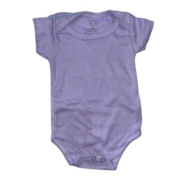 Imagem de Body Manga curta Infantil 100% Algodão Suedine Liso Cores - Alyath, P,