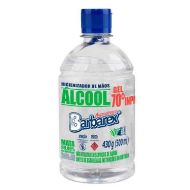 Imagem de Higienizador para Mãos Álcool Gel 70 Barbarex 430g
