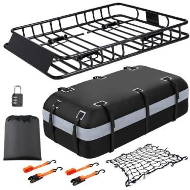 Imagem de Bagageiro de Teto KAHLHAK 163x91x13 cm, capacidade de 113 kg