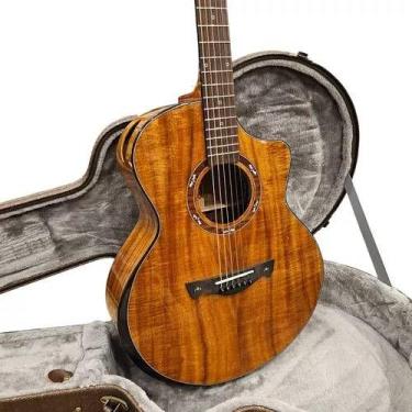 Imagem de Violao tagima elétrico aço cf-5000 natural com case