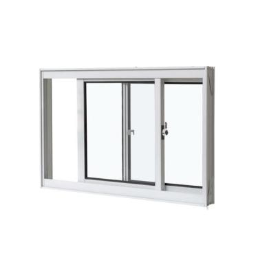 Imagem de Janela De Correr Lateral 2 Folhas 60x40cm Branco Alumínio - Ramassol