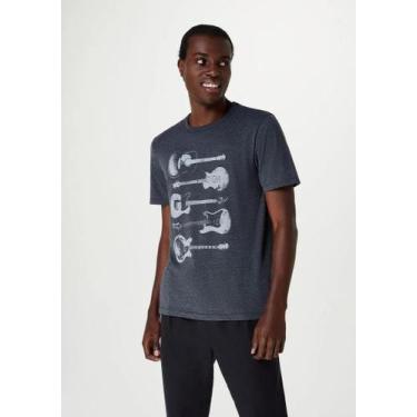Imagem de Camiseta masculina hering 4718 4f874qen, P, Cinza
