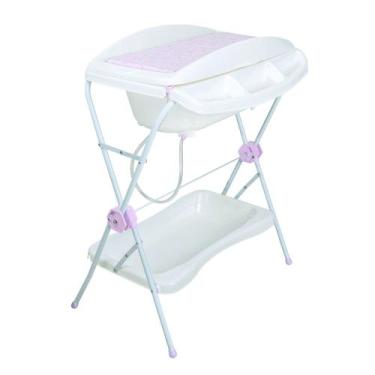 Imagem de Banheira Shower Com Suporte e Trocador Cor:Rosa - KIDDO, Rosa