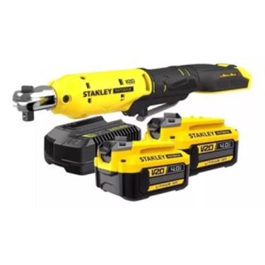 Imagem de Chave Catraca 3/8 (10mm) Scf930 Stanley + 2 Baterias 4ah + Carregador 