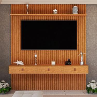 Imagem de Painel Ripado para Tv de 55" Royale Naturale