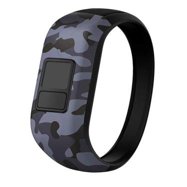 Imagem de Pulseiras de relógio iBrek para Garmin Vivofit jr/jr 2/3 cinza silicon