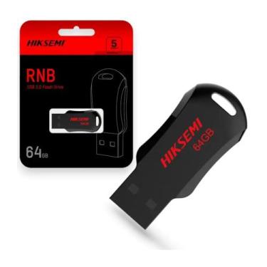 Imagem de Pen Drive 64GB Hiksemi RNR USB 2.0 Preto M200R