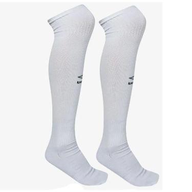 Imagem de Meião de Futebol Umbro Diamond Adulto, 39-43, Branco