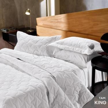 Imagem de Cobre Leito Hotel King 180 fios Branco  Madri  TEKA Profiline