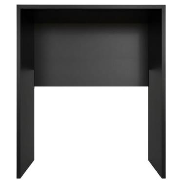 Imagem de Nicho Decorativo Para Lava E Seca 12 Serviços MDF Preto 91x69x64cm - I