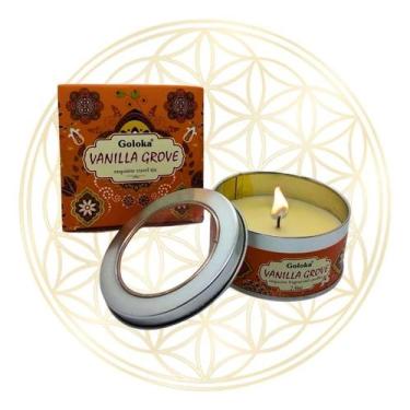 Imagem de Vela Aromática Importada Indiana Goloka, VANILLA GROVE
