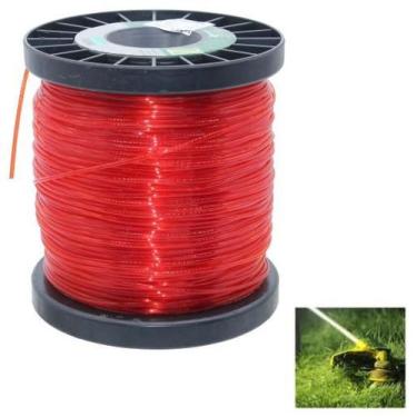 Imagem de Rolo Fio Nylon P/ Roçadeira Linha Cortar Grama 3mm 124 Metro - Ekilon
