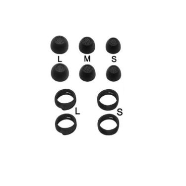 Imagem de Borrachinha ponta compativel com galaxy buds core - GENERICA, PRETO