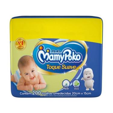 Imagem de Toalha Umedecida MamyPoko Toque Suave - 200 Unidades