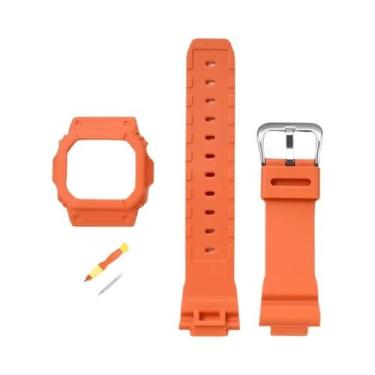 Imagem de Pulseira De Resina E Borracha Masculina Para Relógio Casio G-Shock DW-
