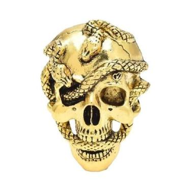 Imagem de Broche De Caveira Unissex Feminino Com Strass, Alfinete De Lapela De M