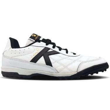 Imagem de Chuteira Society Kelme Flamenco TF Unissex Branco -, Branco preto bran