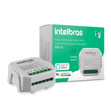 Imagem de Interruptor Inteligente Smart IZY Controlador de Cargas Wifi 1/1 EWS 211 Branco Intelbras