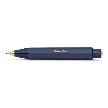 Imagem de Kaweco Lapiseira CLASSIC SPORT Azul marinho 0,7 mm HB I Lápis de chumbo em design clássico I Lapiseira de grafite 10,5 cm I Lápis recarregável