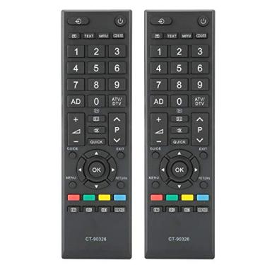 Imagem de 2 PCS controle remoto de TV para TOSHIBA, controle remoto de TV de substituição, longa distância de controle, resposta rápida, para TOSHIBA CT-90326 CT-90380 CT-90336 CT-90351 TV