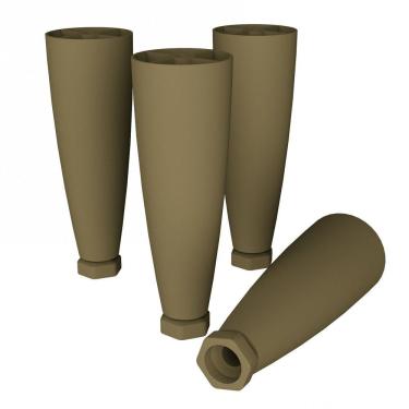 Imagem de Kit 4 Pés Cônicos para Cozinha Emily Henn Bronze