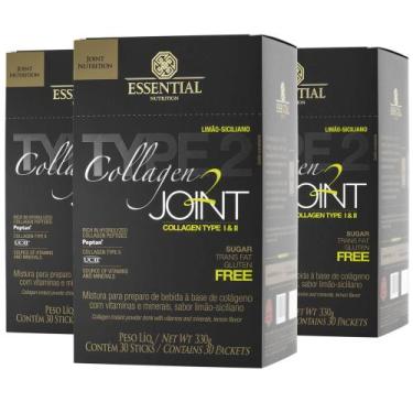 Imagem de Kit Com 3 Collagen Joint Limão 30 Sticks Essential Nutrition