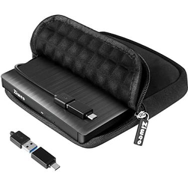 Imagem de Unidade externa USB 3.0 tipo C CD DVD +/-RW – Leitor portátil de CD-ROM e gravador de DVD com estojo de transporte protetor para laptop/desktop PC/Mac/Windows/Linux