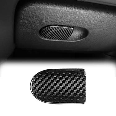 Imagem de FINMOKAL Acabamento Da Alça Da Caixa De Armazenamento Co-Piloto Para Mini Cooper F56 2014-2020 Fibra De Carbono Real Preto, Fibra De Carbono