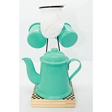 Imagem de Xícara Café Goumert, Suporte, Coador, Caneca 80ml, Bule 270ml -