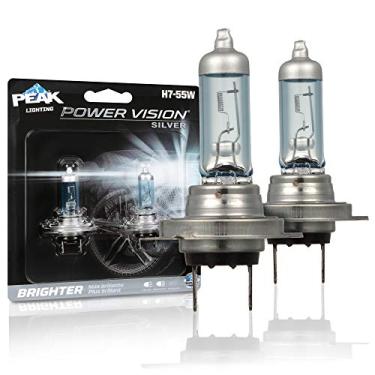Imagem de PEAK Faróis Power Vision Prata Automotivo Alto Desempenho H7 55W (pacote com 2)