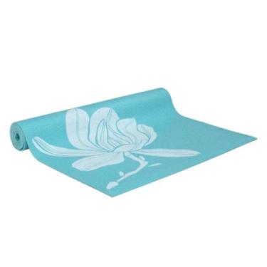 Imagem de Tapete De Yoga Premium Com Estampa De Floral Azul Atrio - Es218 - Mult