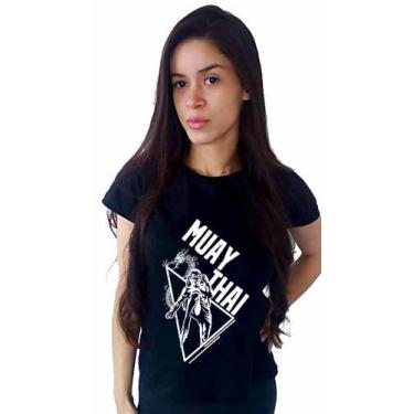 Imagem de Camisa Camiseta Feminina Baby Look Academia Luta Muay Thai - Adquirido