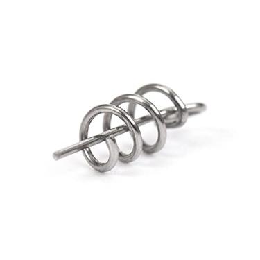 Imagem de Anzóis de pesca 40/100 PCs Pinos de pesca de aço inoxidável Twist Twist Twist Lock Ganche de gancho de gancho Centraling Pins Fixed Needle para isca de isca macia Acessórios de pesca