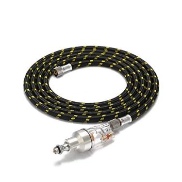 Imagem de Tingpai Conjunto de acessórios pa aeróg fo profissional Manguei de aeróg fo t nçada em nylon de 1,8 m / 5,9 pés (com conexões de 1/8 "em ambas as extre ades) e 1/8" de sepa ção de ó e