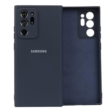 Imagem de Para Samsung Galaxy Note 20 Ultra 5G Note20 Note20 Ultra Case Proteção de Câmera Capa de Silicone Macio Escudo Protetor de Toque Sedoso, Azul Meia-Noite, Para Nota 20