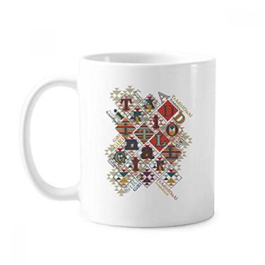 Imagem de Utensílios de jogo de cartas de baralho de fichas padrão caneca cerâmica café xícara de porcelana louça louça