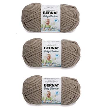 Imagem de Bernat Fio de cobertor de bebê (pacote com 3) Sand Baby 161103-30103