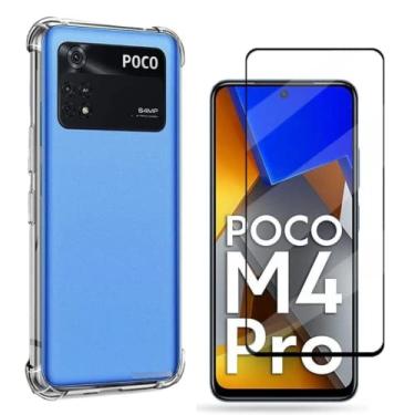 Imagem de Capa Capinha Anti Impacto + Película de Vidro Temperado 3D Para Poco M4 Pro 4G - (Hard Glass Store)