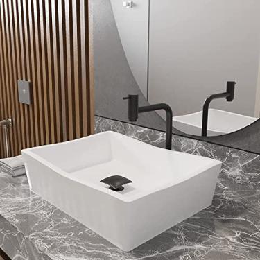 Imagem de Kit Cuba de Apoio Atena Com Torneira e Valvula Inox Black Cor: Branco