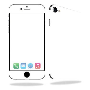 Imagem de Película MightySkins compatível com Apple iPhone SE (2020) / 7/8 - Branco sólido | Capa protetora com decalque de vinil durável e exclusiva | Fácil de aplicar, remover e mudar estilos | Feito nos EUA