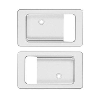 Imagem de 2 peças tigela de maçaneta de porta interna de liga de alumínio maçaneta de porta interna tigela de substituição adequado para Defender 2004 a 2018