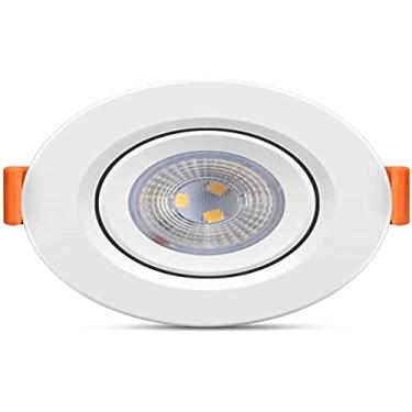 Imagem de Luminária LED Ecospot 3w 6500k MR11 Elgin Redonda de Embutir Bivolt Luz Branca Fria