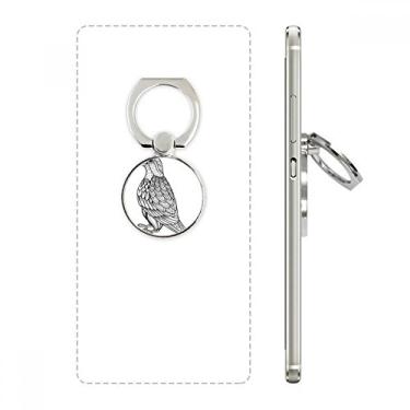 Imagem de Suporte de anel de telefone longo com pintura de pássaro, suporte de argola ajustável