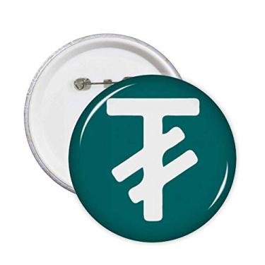 Imagem de Símbolo de moeda Mongólia Tugrik MNT Pin Emblema Emblema Acessório Decoração 5 peças