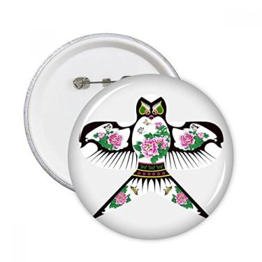 Imagem de Cultura chinesa tradicional padrão pipa pinos redondos distintivo decoração roupas 5 peças presente