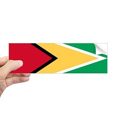 Imagem de DIYthinker Guyana Bandeira Nacional América do Sul Adesivo Retangular Para-choque Janela Decalque