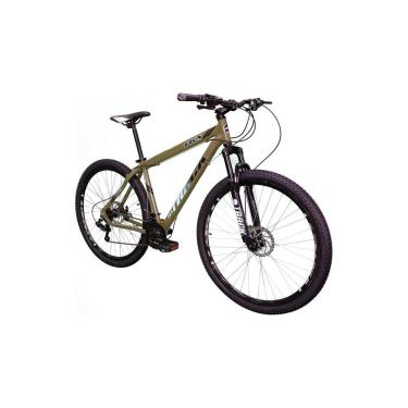 Imagem de Bicicleta TKS 29 Mountain Bike Aro 29 Freio à Disco 21 Velocidades Kit Shimano TK3 Track Bikes Verde Oliva