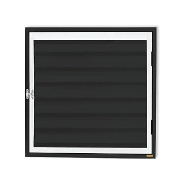 Imagem de Abrigo D'água/gásplus 1 Folha com Ventilação 80x80cm Brimak Mix Preto