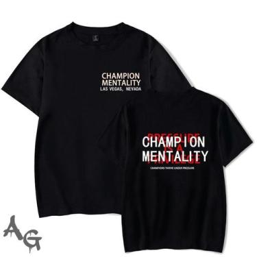 Imagem de Camiseta Oversized Champion Mentality Academia Treino Maromba Fitness